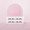 Flutter strip lashes in a clear tray